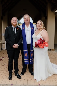 Wedding ceremony by Dr. Gerrit Rademeyer in Warden
