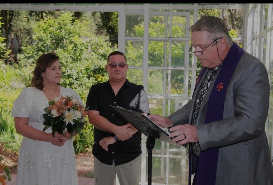 Wedding ceremony by Dr. Gerrit Rademeyer in Warden