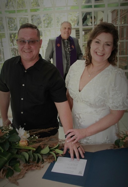 Wedding ceremony by Dr. Gerrit Rademeyer in Warden