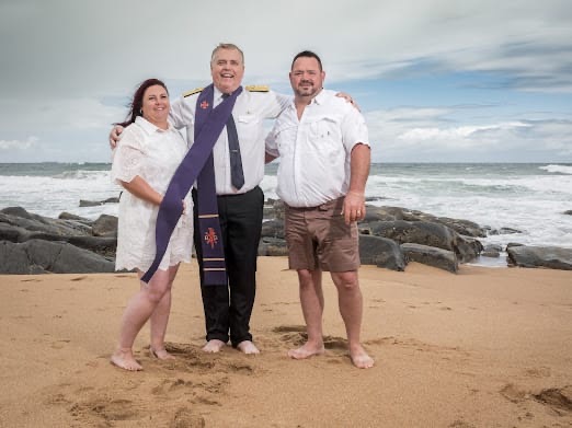 Wedding ceremony by Dr. Gerrit Rademeyer in Warden