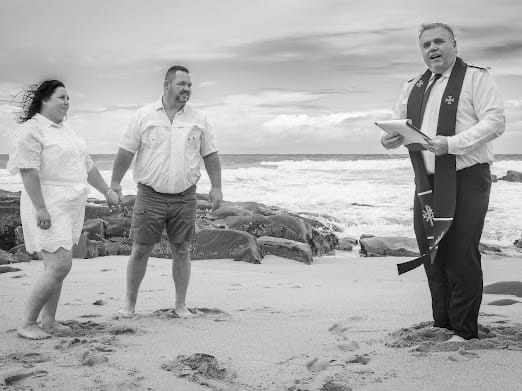 Wedding ceremony by Dr. Gerrit Rademeyer in Warden