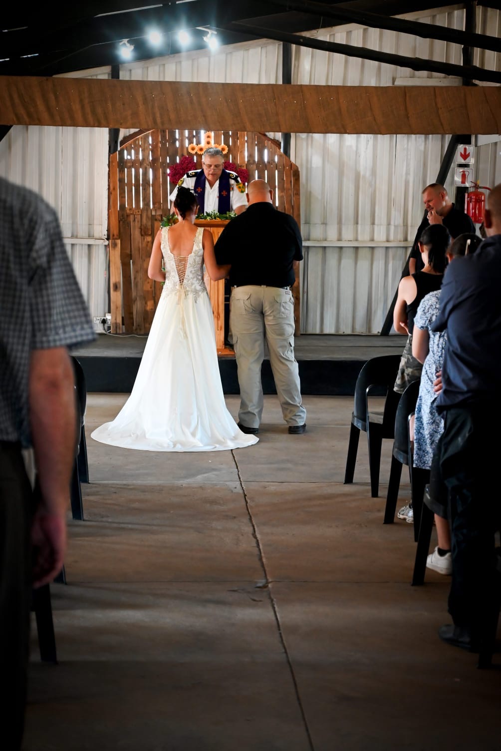 Wedding ceremony by Dr. Gerrit Rademeyer in Warden